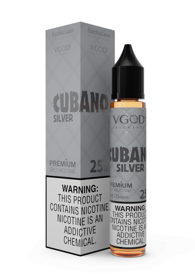 VGOD-SaltNic-Eliquid-Cubano-Silver سالت کوبانو سیلور ویگاد