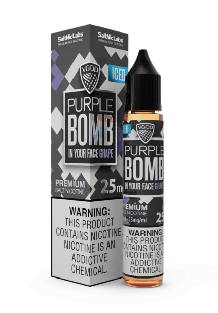سالت بمب انگور یخ ویگاد VGOD Iced Purple Bomb