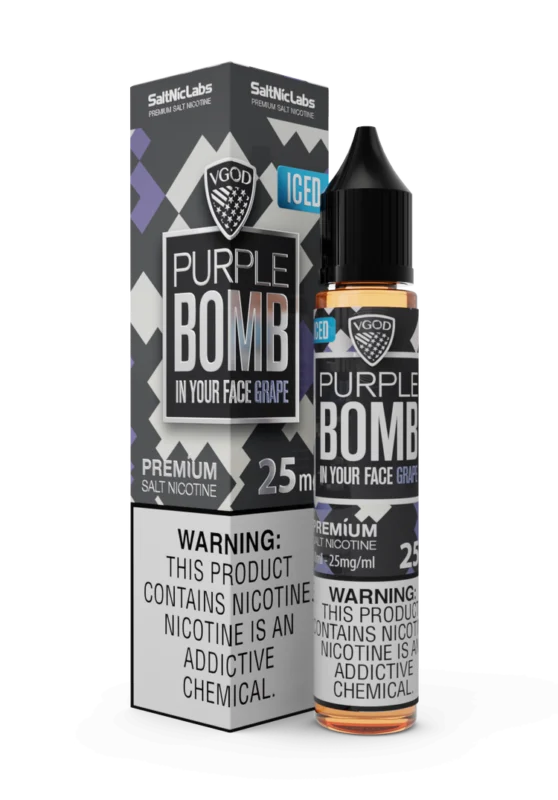 سالت بمب انگور یخ ویگاد VGOD Iced Purple Bomb