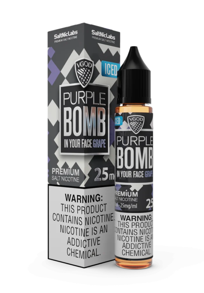 سالت بمب انگور یخ ویگاد VGOD Iced Purple Bomb