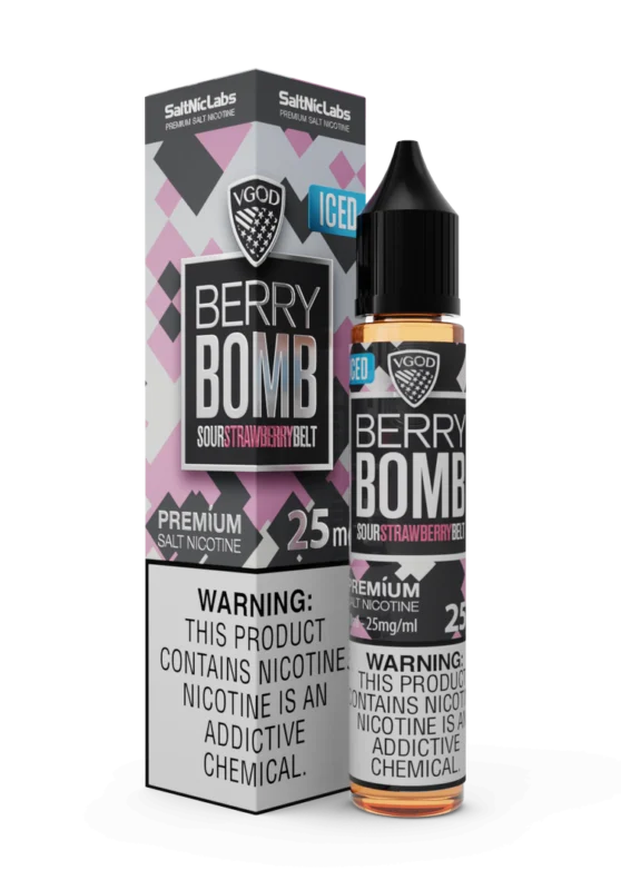 سالت بمب توت فرنگی یخ ویگاد VGOD Iced Berry Bomb SaltNic