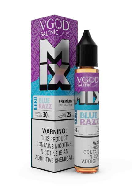 سالت بلوبری تمشک یخ ویگاد VGOD MIX ICED Blue Razz SaltNic