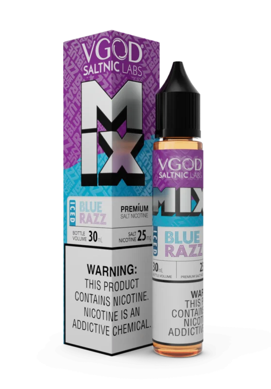 سالت بلوبری تمشک یخ ویگاد VGOD MIX ICED Blue Razz SaltNic