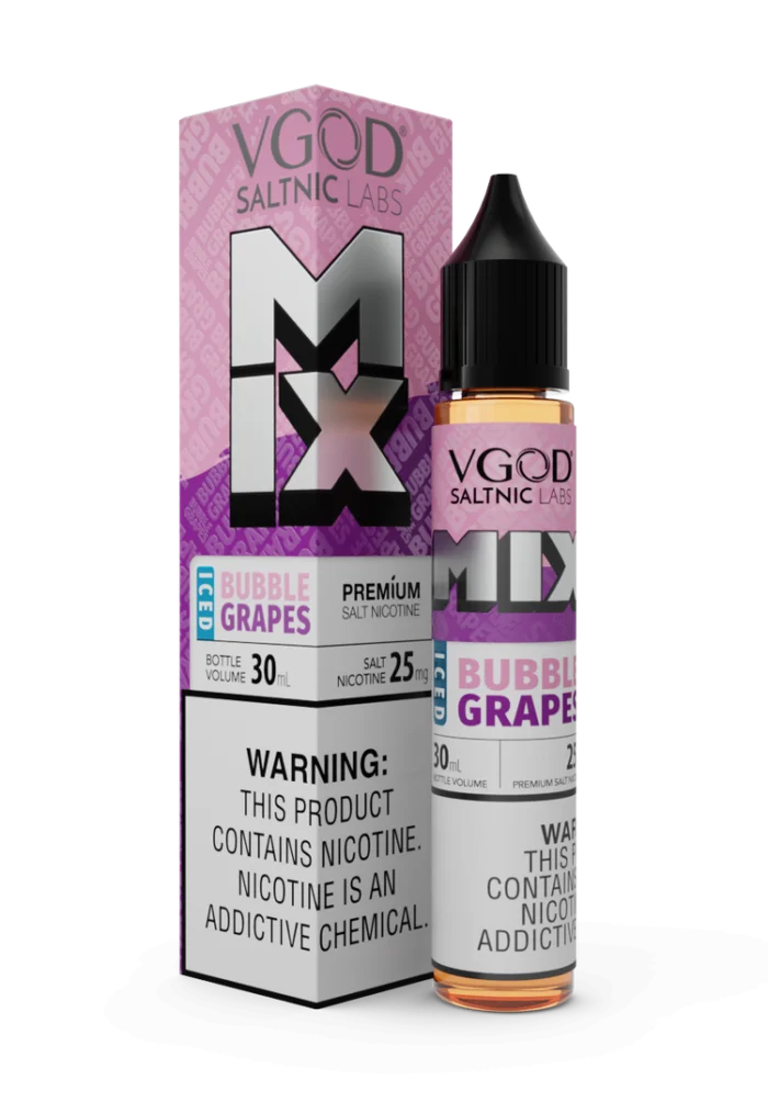سالت انگور آدامسی یخ ویگاد VGOD MIX Iced Bubble Grapes
