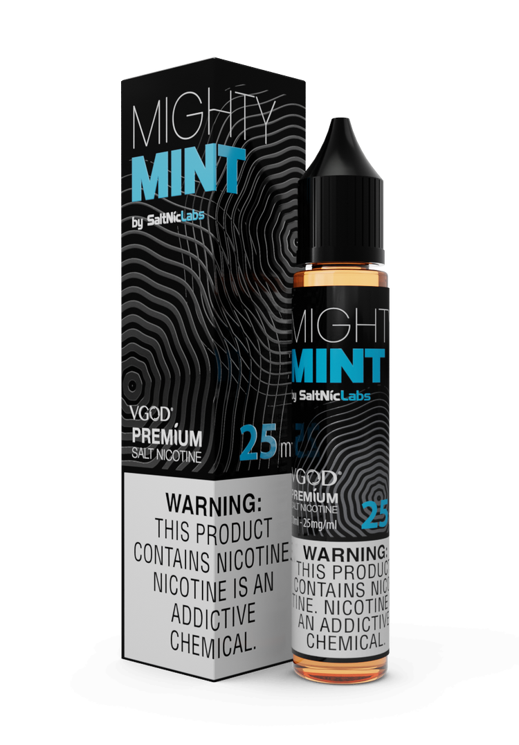 VGOD-SaltNic-Eliquid-Mighty-Mint-25mg-50ml سالت نعناع یخ ویگاد VGOD Mighty Mint SaltNic